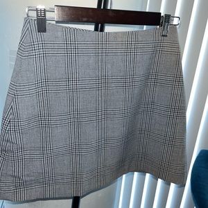 Wilfred Grey Plaid Mini Skirt